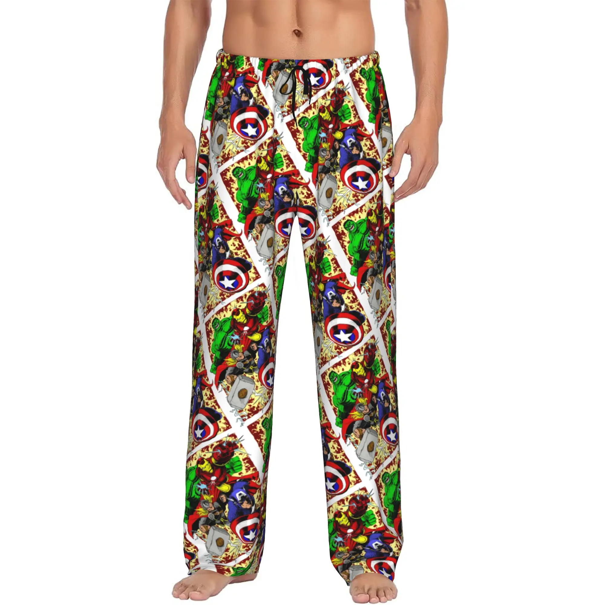 Custom Men A-Avengers Comic Wallpaper Pajama Pants Printed Sleep Sleepwear Bottoms with Pockets
Custom Men A-Avengers Comic Wallpaper Pajama Pants Printed Sleep Sleepwear Bottoms with Pockets