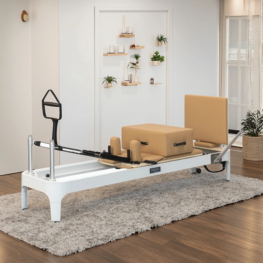 Factory Wholesale Customization Fitness Equipment Durable Pilates Reformer Aluminum Alloy Bed for Gym or Pilates Studio
Factory Wholesale Customization Fitness Equipment Durable Pilates Reformer Aluminum Alloy Bed for Gym or Pilates Studio