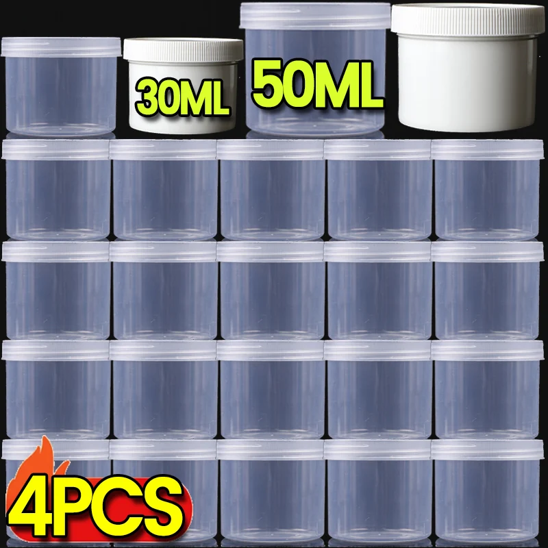 30/50 мл банки для хранения, 4 шт./компл., пустые косметические прозрачные крышки для макияжа, пластиковые винтовые многоразовые контейнеры для бальзама для макияжа, дорожные бутылки
30/50 мл банки для хранения, 4 шт./компл., пустые косметические прозрачные крышки для макияжа, пластиковые винтовые многоразовые контейнеры для бальзама для макияжа, дорожные бутылки