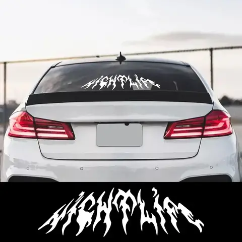 Nightlife Car Rear Windshield Sticker Waterproof Decor Decal Vinyl Decoration Universal For Audi BMW Toyota Opel Seat VW Peugeot