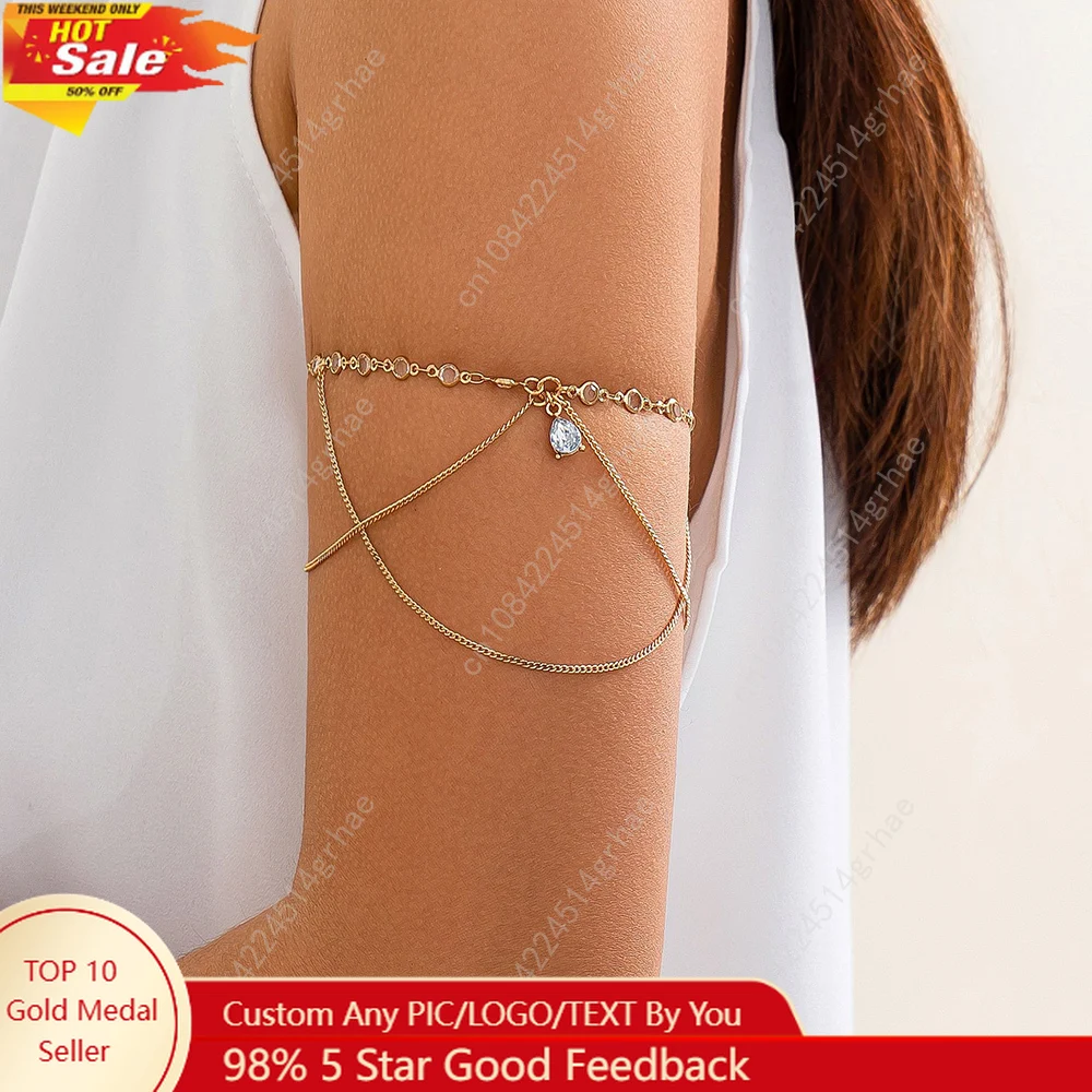 Arm Bracelet Adjustable Crystal Chain Arm Bangle Beach Fashion Pulseiras Bijoux Lover Bracelet Hip Hop Bangles For Women B070
Arm Bracelet Adjustable Crystal Chain Arm Bangle Beach Fashion Pulseiras Bijoux Lover Bracelet Hip Hop Bangles For Women B070