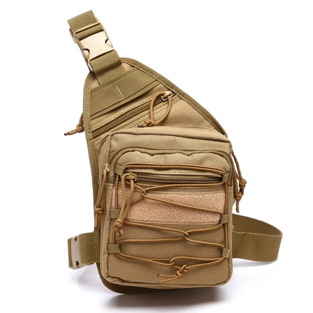 Tactical Sling Bag with Elastic Cross Rope System Crossbody Chest Pack for Men with Front Velcro Panel and Multiple Zippers
Tactical Sling Bag with Elastic Cross Rope System Crossbody Chest Pack for Men with Front Velcro Panel and Multiple Zippers
