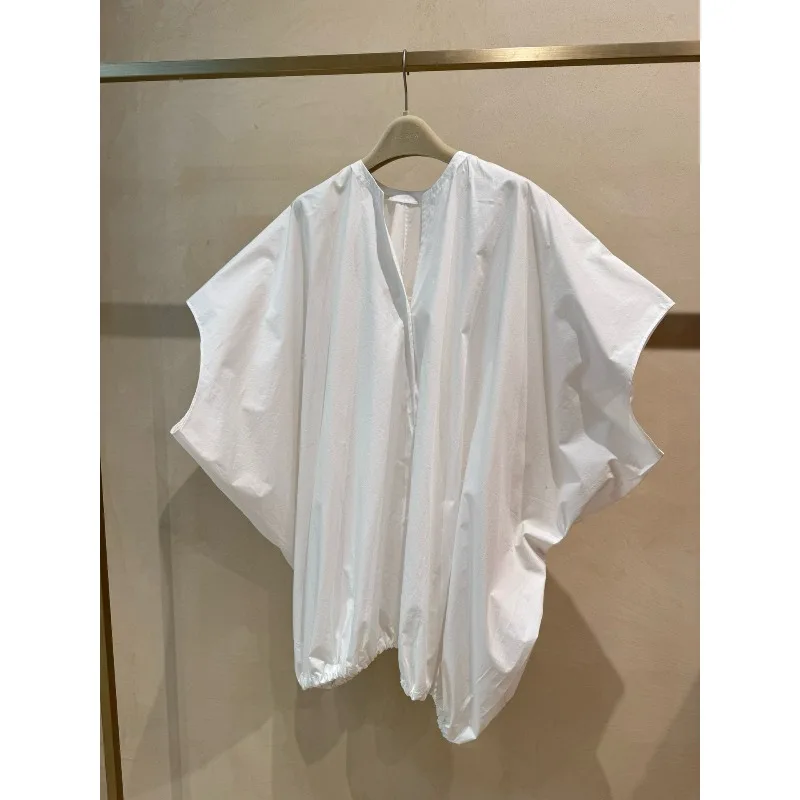 Белая блузка с короткими рукавами и рукавами «лелаз» 2025 года, высокое качество
Белая блузка с короткими рукавами и рукавами «лелаз» 2025 года, высокое качество