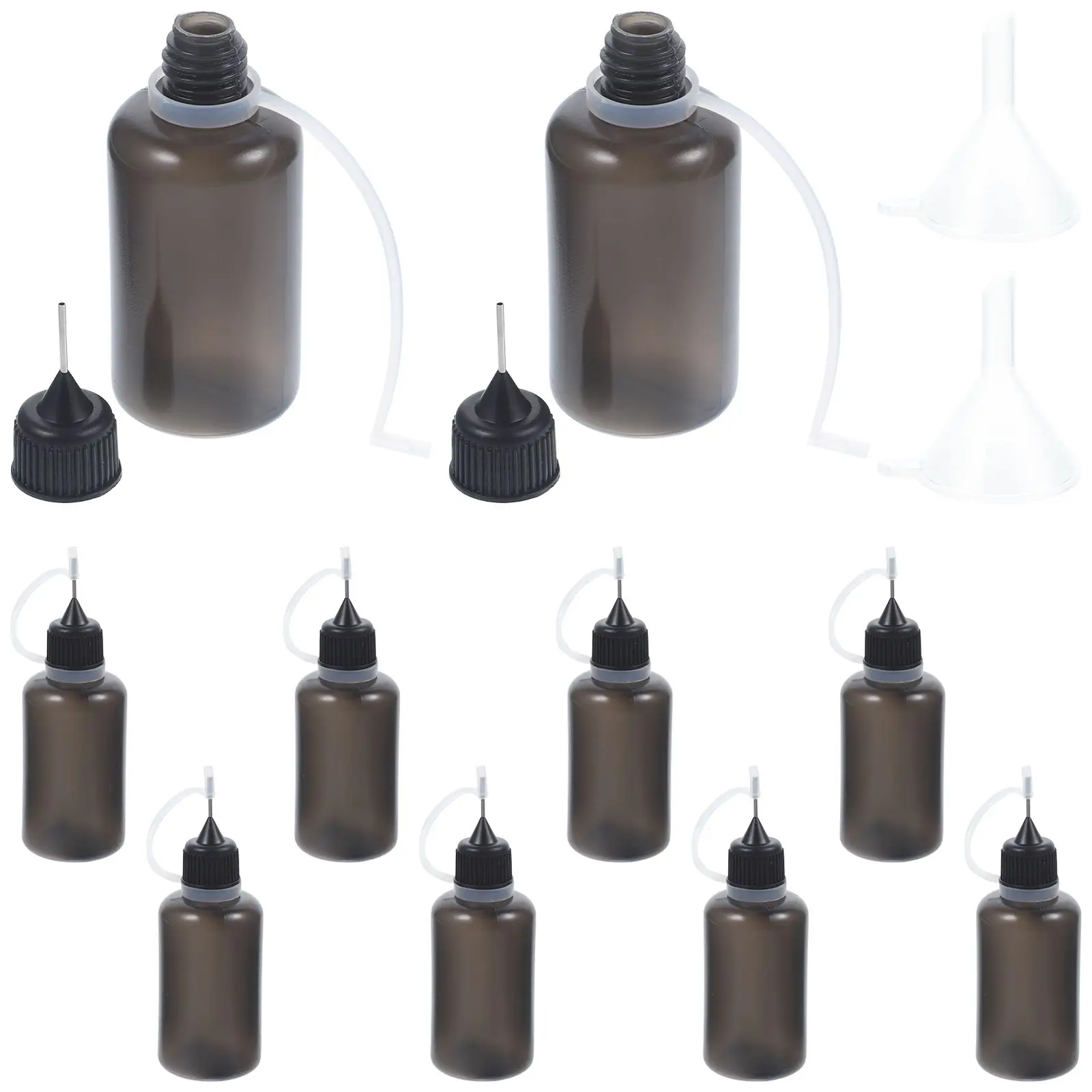 12Pcs 30ml Black Needle Tip Glue Bottle Soft Plastic Applicator DIY Craft Projects Fine Nozzle Dispensing with Funnel Laboratory
12Pcs 30ml Black Needle Tip Glue Bottle Soft Plastic Applicator DIY Craft Projects Fine Nozzle Dispensing with Funnel Laboratory