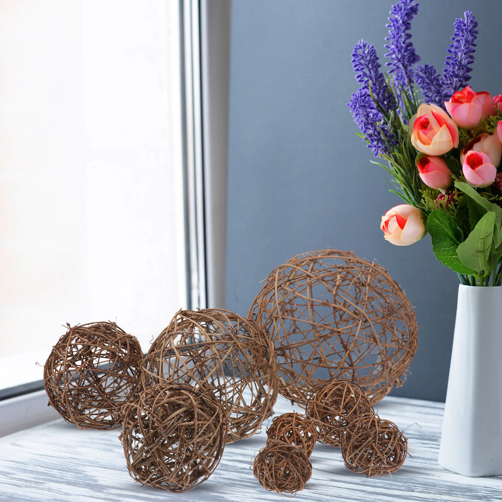 8 Pcs Primary Color Rattan Ball Party Supplies Decoration Balls DIY Craft Layout Coffee Table
8 Pcs Primary Color Rattan Ball Party Supplies Decoration Balls DIY Craft Layout Coffee Table