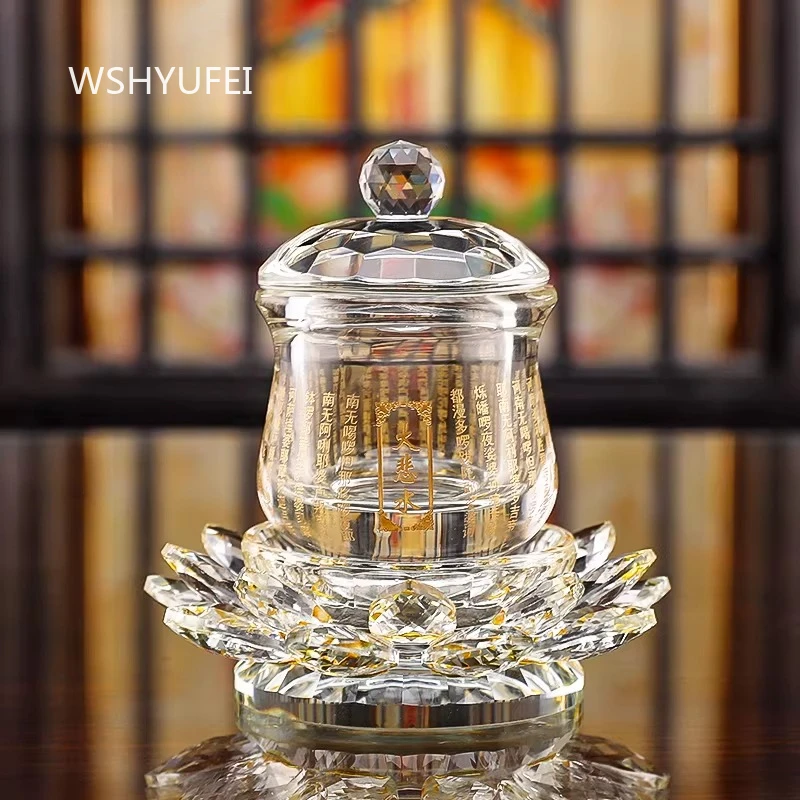 Crystal Lotus Holy Water Cup Chinese Great Compassion Mantra Offering Cup Household Buddhist Hall Supplies Buddhist Supplies
Crystal Lotus Holy Water Cup Chinese Great Compassion Mantra Offering Cup Household Buddhist Hall Supplies Buddhist Supplies