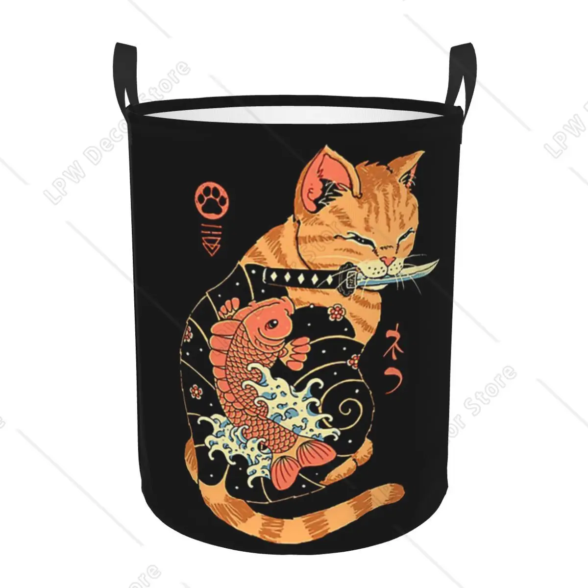 Catana Cats Retro Samurai Yakuza Holder Foldable Laundry Baskets Dirty Clothes Home Organizer Large Waterproof Box For Home Kids
Catana Cats Retro Samurai Yakuza Holder Foldable Laundry Baskets Dirty Clothes Home Organizer Large Waterproof Box For Home Kids