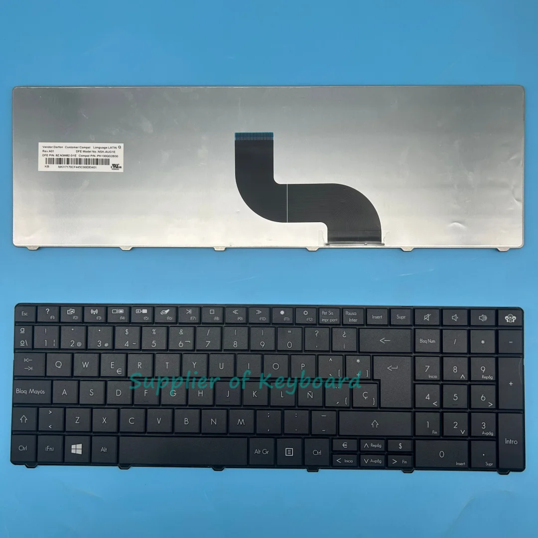 NEW Latin Spanish Keyboard For Gateway NE722 NE72206U NE72207U NE72208U MS2370 NE522 Laptop Black
NEW Latin Spanish Keyboard For Gateway NE722 NE72206U NE72207U NE72208U MS2370 NE522 Laptop Black