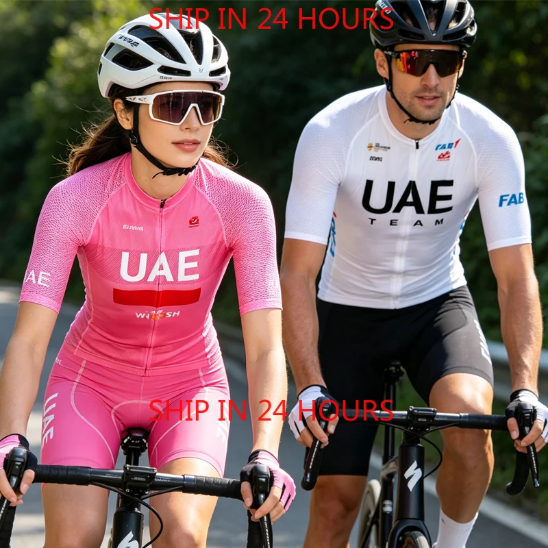 New Pink UAE Cycling Jersey Team Bike Maillot Shorts Suit Men Women Ropa Ciclism MTB Quick Dry Bicycle Tshirt Pants Clothing
New Pink UAE Cycling Jersey Team Bike Maillot Shorts Suit Men Women Ropa Ciclism MTB Quick Dry Bicycle Tshirt Pants Clothing