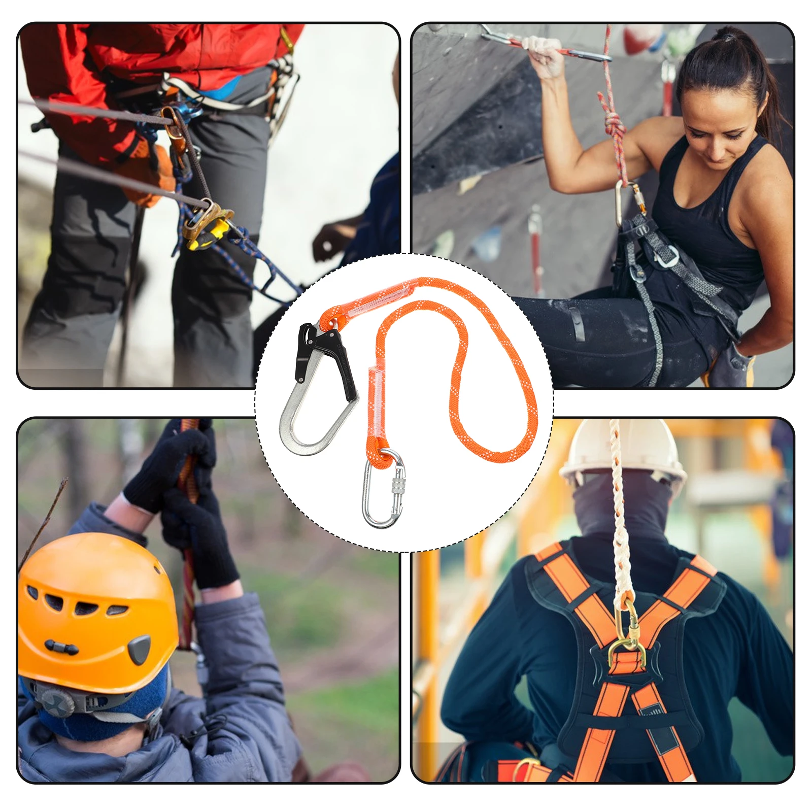 Safety Rope Harness Climbing Lanyard Durable Polypropylene Material Lightweight Practical Climbing Ropes Safe Secure Environment 
Safety Rope Harness Climbing Lanyard Durable Polypropylene Material Lightweight Practical Climbing Ropes Safe Secure Environment