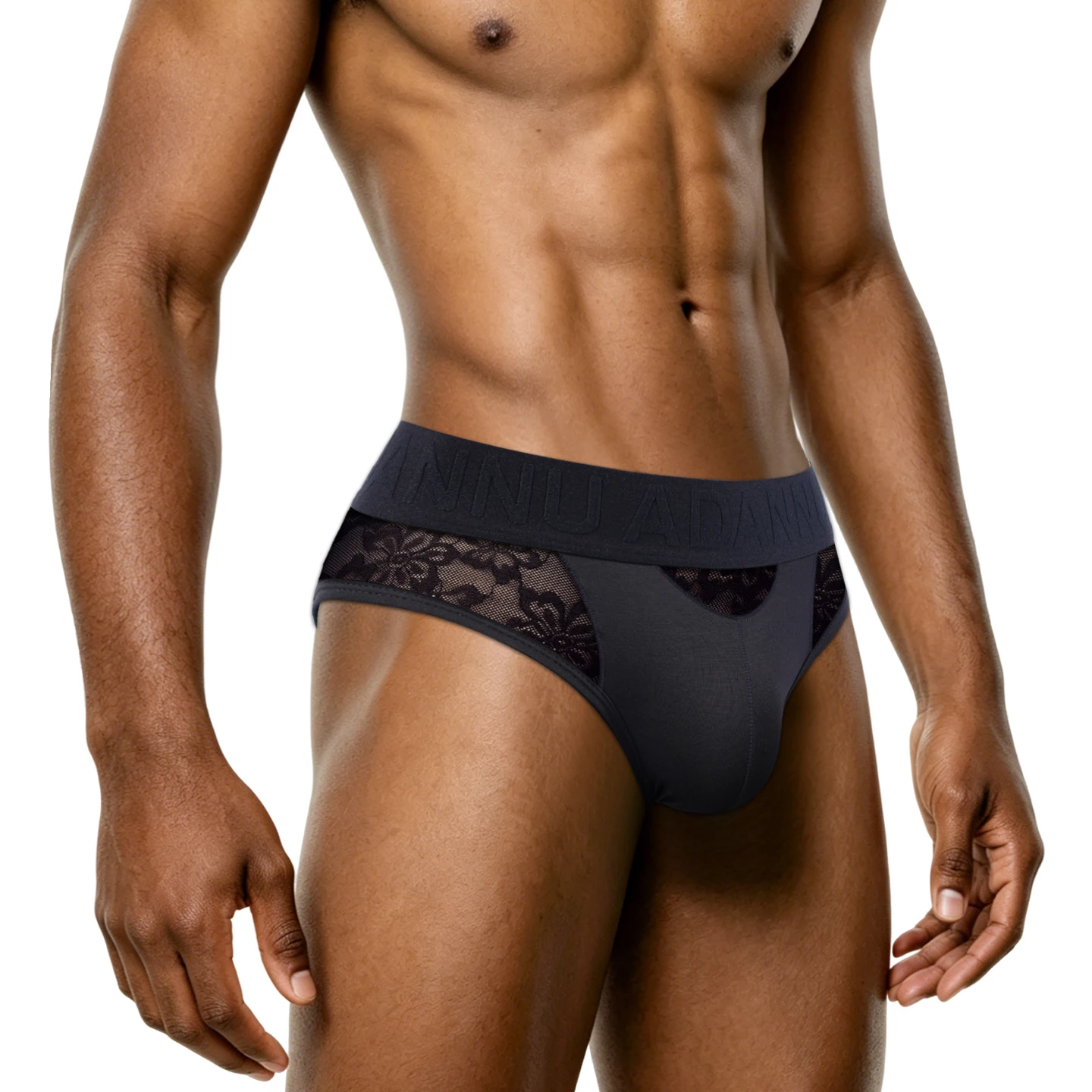 Men's Sexy Low-Rise Briefs with Floral Lace Patchwork, 3D Bulge Pouch High-Cut Bikini Underwear - Black, White, Pink
Men's Sexy Low-Rise Briefs with Floral Lace Patchwork, 3D Bulge Pouch High-Cut Bikini Underwear - Black, White, Pink