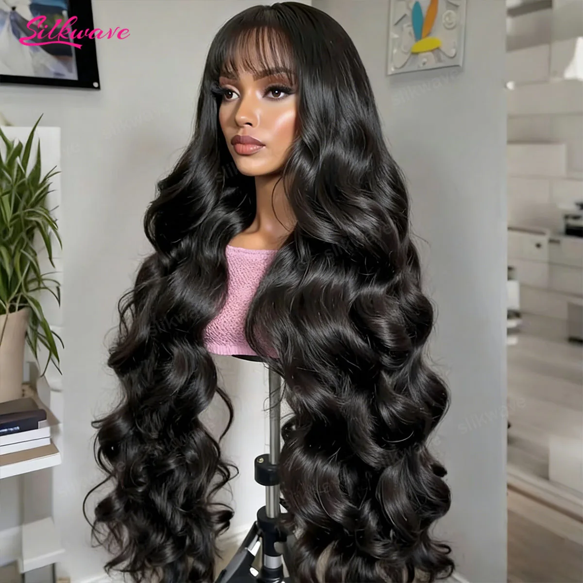 Body Wave Human Hair Wigs with Bangs 3X1 Middle Part Lace Wig Pre Plucked Water Wave Glueless Wig Machine Made Wigs For Women
Body Wave Human Hair Wigs with Bangs 3X1 Middle Part Lace Wig Pre Plucked Water Wave Glueless Wig Machine Made Wigs For Women