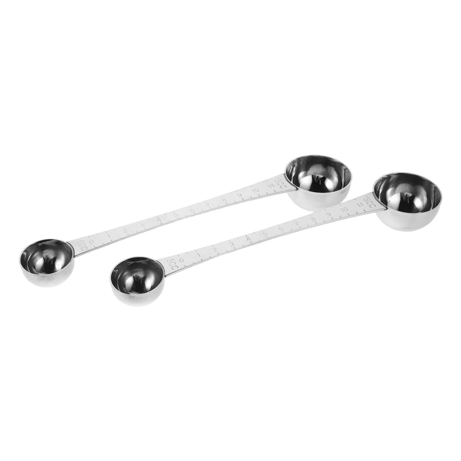 2Pcs Stainless Steel Coffee Scoop Set Double Ended Long Handle Measuring Spoon for Ground Coffee Tea Honey Protein Powder
2Pcs Stainless Steel Coffee Scoop Set Double Ended Long Handle Measuring Spoon for Ground Coffee Tea Honey Protein Powder