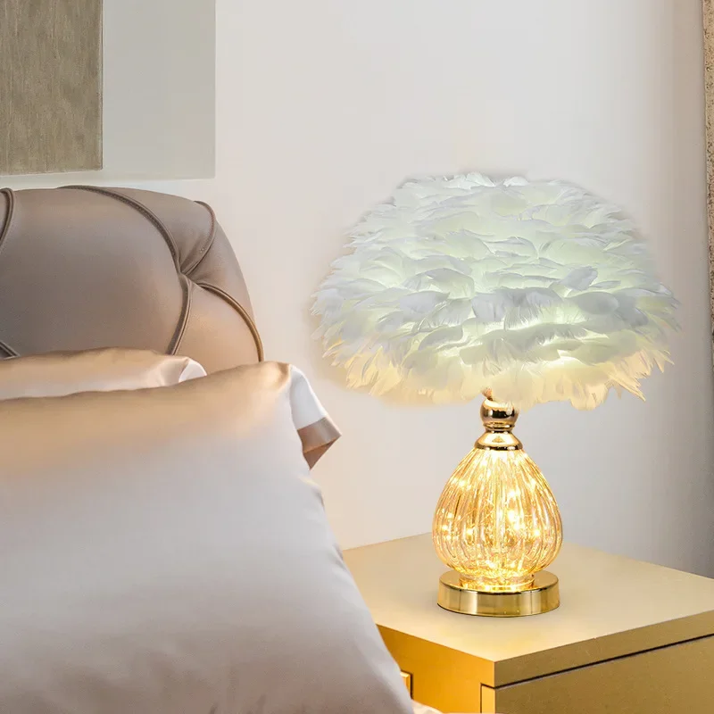 New Nordic Living Room Feather Table Light Bedroom Bedside Table Lamp Indoor Creative White Pink Feather Deco Desk Lamp Fixtures
New Nordic Living Room Feather Table Light Bedroom Bedside Table Lamp Indoor Creative White Pink Feather Deco Desk Lamp Fixtures