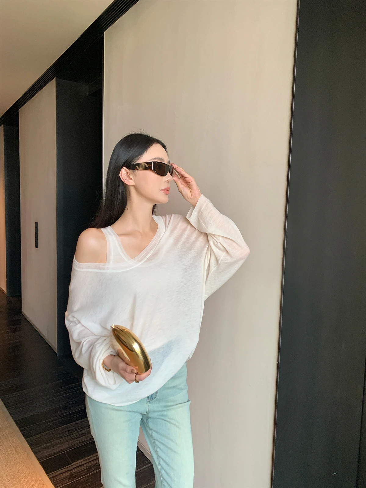 Женский вязаный жилет ZhouMiao из 100% растворимой шерсти с U-образным вырезом, свободного кроя, с длинными рукавами, приспущенными плечами и прозрачным дизайном, для повседневной носки
Женский вязаный жилет ZhouMiao из 100% растворимой шерсти с U-образным вырезом, свободного кроя, с длинными рукавами, приспущенными плечами и прозрачным дизайном, для повседневной носки