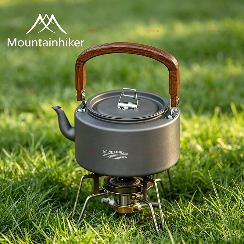 MOUNTAINHIK Aluminum Alloy Tea Kettle with Portable Wooden Handle Outdoor Camping Cooking Kettle Durable for Hiking And Picnic
MOUNTAINHIK Aluminum Alloy Tea Kettle with Portable Wooden Handle Outdoor Camping Cooking Kettle Durable for Hiking And Picnic