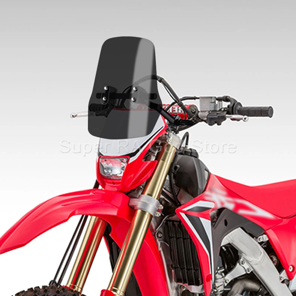 For Honda CRF450X 2020 Adventure motorcycle front windshield with 12mm navigation bracket tube
For Honda CRF450X 2020 Adventure motorcycle front windshield with 12mm navigation bracket tube