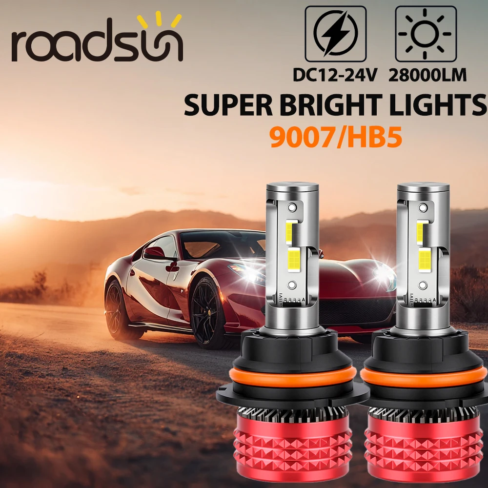 9007 LED Headlights Super Bright CANBUS Bulb 1:1 Mini Size Spotlights Lights for Car With Turbo Fan Automobile Light Bulbs 6000K
9007 LED Headlights Super Bright CANBUS Bulb 1:1 Mini Size Spotlights Lights for Car With Turbo Fan Automobile Light Bulbs 6000K