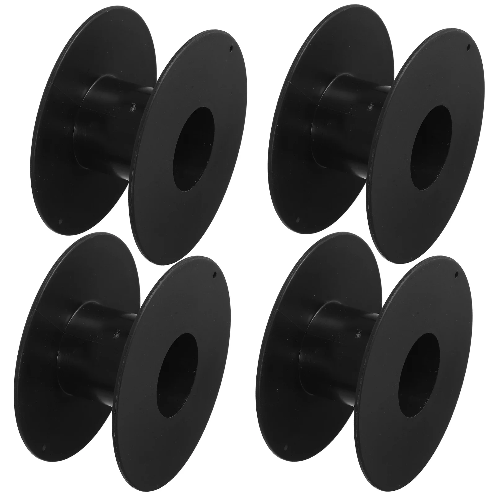 4 Pcs Wire Plastic Spool Reel Hair up Electric Cord Reels Black Extension Storage Holder
4 Pcs Wire Plastic Spool Reel Hair up Electric Cord Reels Black Extension Storage Holder