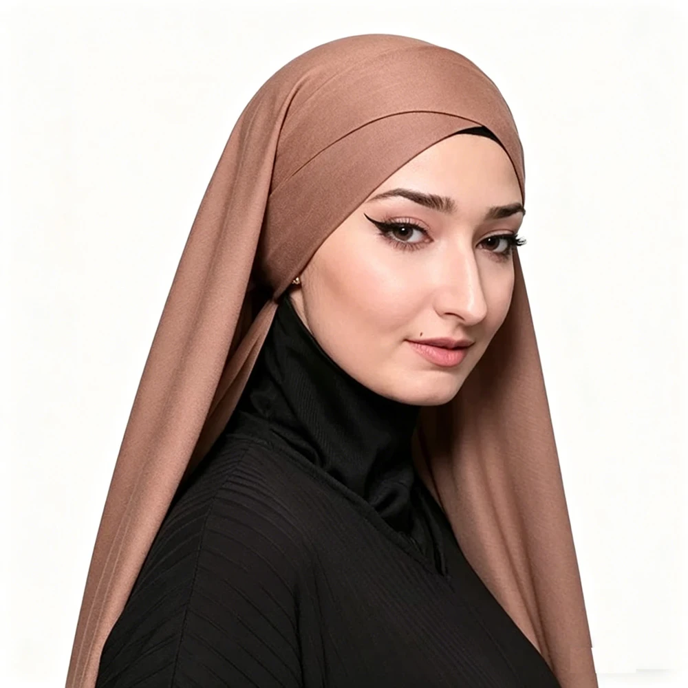 Modest Muslim Instant Hijab Forehead Cross Bonnet Soft Jersey Pull On Head Wrap Lightweight Daily Fashion Headwear Ramadan
Modest Muslim Instant Hijab Forehead Cross Bonnet Soft Jersey Pull On Head Wrap Lightweight Daily Fashion Headwear Ramadan
