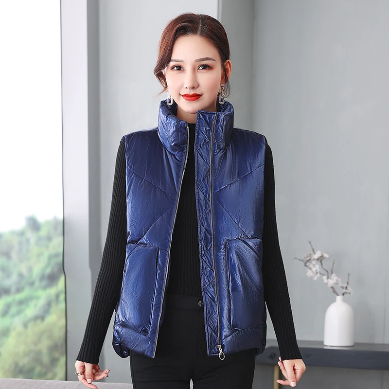 Women'S 2023 New Bright Face Trend Down Cotton Vest Korean Fashion Student Loose Casual Versatile Thickened Waistcoat Coat Lady
Women'S 2023 New Bright Face Trend Down Cotton Vest Korean Fashion Student Loose Casual Versatile Thickened Waistcoat Coat Lady