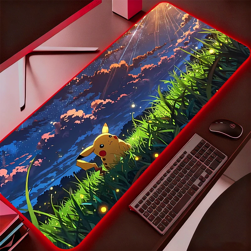 Большой коврик для мыши с LED-подсветкой, игровой коврик для стола с изображением Покемона Пикачу, новый современный RGB-коврик для клавиатуры и ноутбука с подсветкой, игровой коврик для мыши
Большой коврик для мыши с LED-подсветкой, игровой коврик для стола с изображением Покемона Пикачу, новый современный RGB-коврик для клавиатуры и ноутбука с подсветкой, игровой коврик для мыши