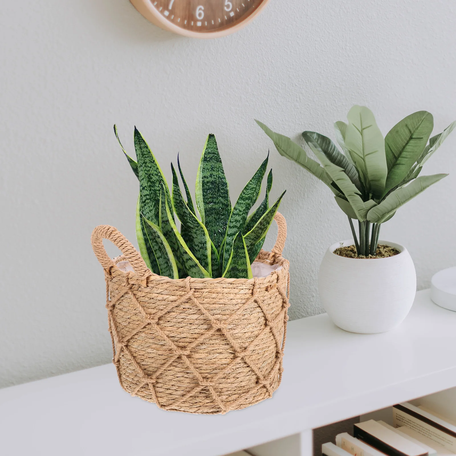 Тканая корзина, многоцелевая декоративная кашпо для внутреннего дерева, ткачество цветов травы
Тканая корзина, многоцелевая декоративная кашпо для внутреннего дерева, ткачество цветов травы