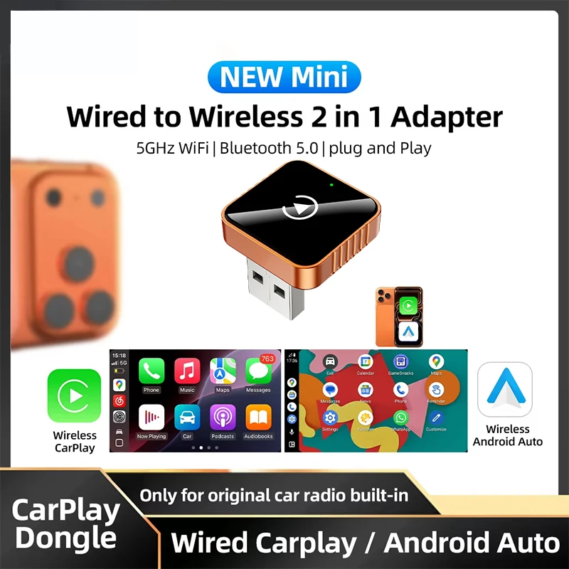 НОВЫЙ Супермини-бокс Carplay AI Box: проводной CarPlay и Android Auto в беспроводном исполнении 2-в-1, Wi-Fi 5 ГГц для 99% оригинальных автомобилей с проводным CarPlay/Auto
НОВЫЙ Супермини-бокс Carplay AI Box: проводной CarPlay и Android Auto в беспроводном исполнении 2-в-1, Wi-Fi 5 ГГц для 99% оригинальных автомобилей с проводным CarPlay/Auto