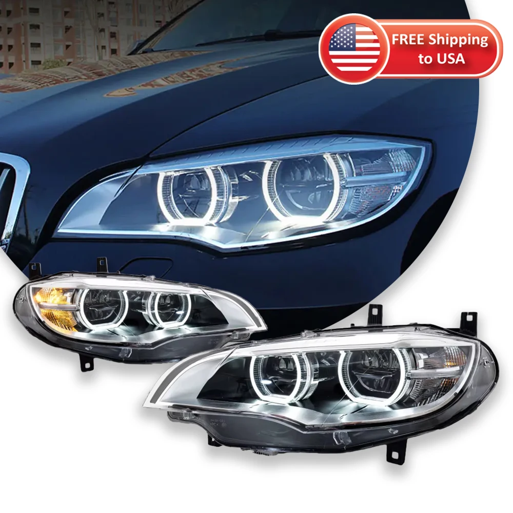 Car Lights For BMW X6 E71 Headlight 2008-2014 LED Projetor head Lamp Daytime Running Light Automotive Accessories
Car Lights For BMW X6 E71 Headlight 2008-2014 LED Projetor head Lamp Daytime Running Light Automotive Accessories