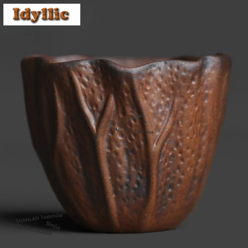 2pc/lot Old Rock Clay Lotus Leaf Small Tea Cup Vintage Tea Bowl Tea Pair Tea-tasting Personal Cup Jianzhan Master Teaset 50ml
2pc/lot Old Rock Clay Lotus Leaf Small Tea Cup Vintage Tea Bowl Tea Pair Tea-tasting Personal Cup Jianzhan Master Teaset 50ml