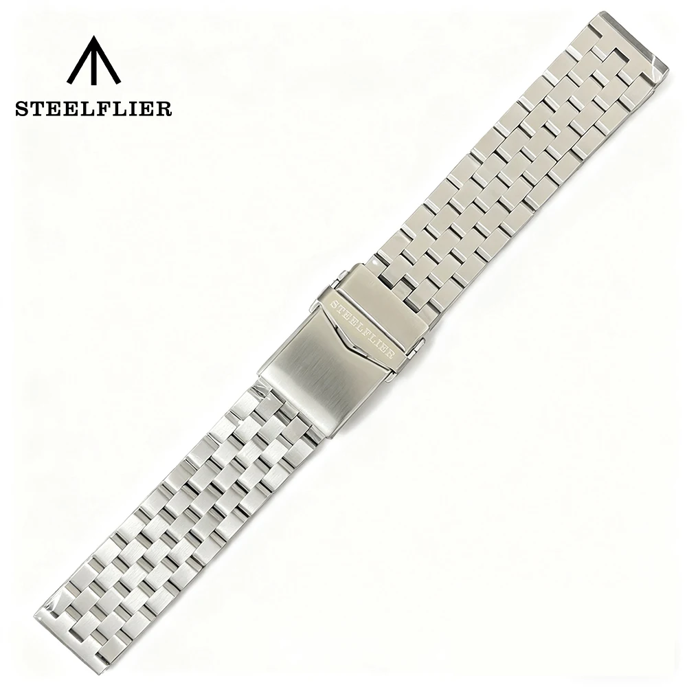 STEELFLIER Official Luxury 22MM Width Watch Strap Stainless Steel Folding Safety Buckle Flat End Watchband SF764GD
STEELFLIER Official Luxury 22MM Width Watch Strap Stainless Steel Folding Safety Buckle Flat End Watchband SF764GD
