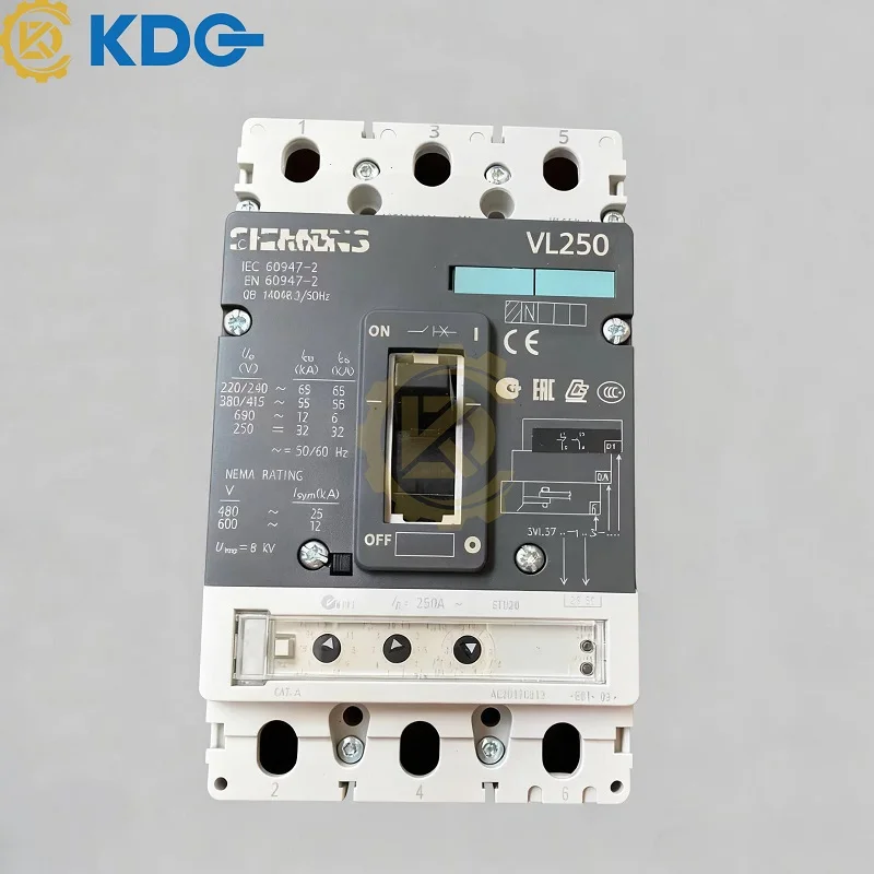 Original genuine SIMENS Siemens plastic shell circuit breaker VL250N 3P 200A 250A 160A
Original genuine SIMENS Siemens plastic shell circuit breaker VL250N 3P 200A 250A 160A