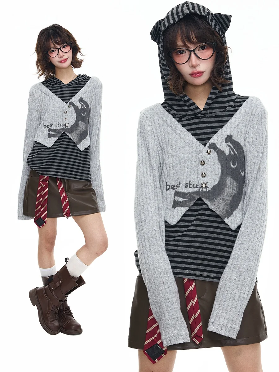 Sanowers Women's Long Sve Striped Hat T-irt Spring Autumn Base Layer Inner Wear Casual Loose Fit Breathable Print Top
Sanowers Women's Long Sve Striped Hat T-irt Spring Autumn Base Layer Inner Wear Casual Loose Fit Breathable Print Top