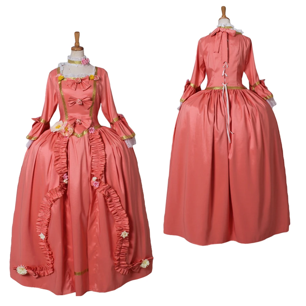 Medieval Marie Antoinette Baroque Rococo Dress Victorian Vintage Floral Dancing Party Orange Dress Carnival Costume Custom Made
Medieval Marie Antoinette Baroque Rococo Dress Victorian Vintage Floral Dancing Party Orange Dress Carnival Costume Custom Made