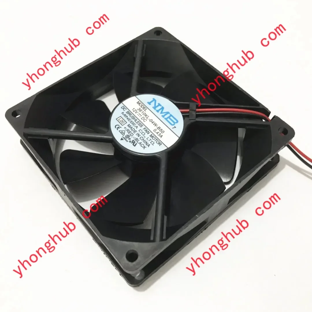 NMB-MAT 3610KL-04W-B50 L00 DC 12V 0.43A 2-Wire 92X92X25mm Server Cooling Fan
NMB-MAT 3610KL-04W-B50 L00 DC 12V 0.43A 2-Wire 92X92X25mm Server Cooling Fan