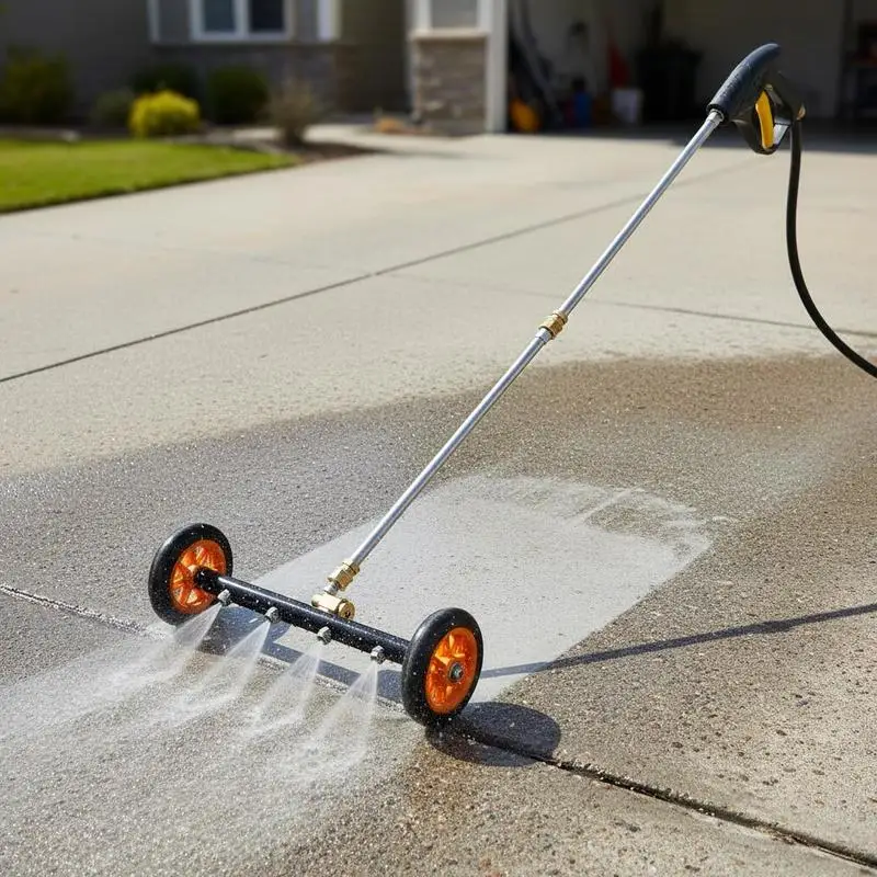 16" Pressure Washer Undercarriage Cleaner, Stainless Steel Surface Cleaner for Pressure Washer, 4000 Max PSI, Angle Adjustment Gear, 4 Spray Nozzles, 2 Extended Wands for Driveway, Patio, Deck
16" Pressure Washer Undercarriage Cleaner, Stainless Steel Surface Cleaner for Pressure Washer, 4000 Max PSI, Angle Adjustment Gear, 4 Spray Nozzles, 2 Extended Wands for Driveway, Patio, Deck