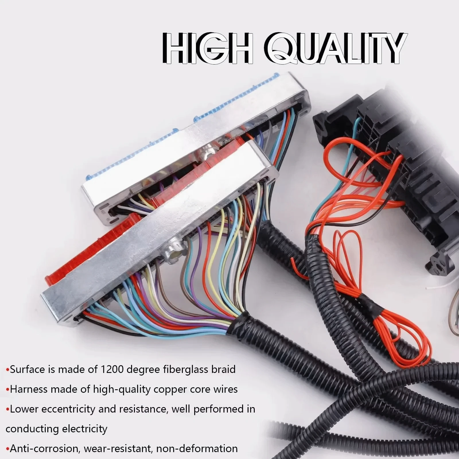 AAE-LS1 Engine Standalone Wiring Harness 4L60E DBC Compatible with GM DBC LS1 4.8 5.3 6.0 Engine 1997-2006, 4L60E Drive by Cable
AAE-LS1 Engine Standalone Wiring Harness 4L60E DBC Compatible with GM DBC LS1 4.8 5.3 6.0 Engine 1997-2006, 4L60E Drive by Cable