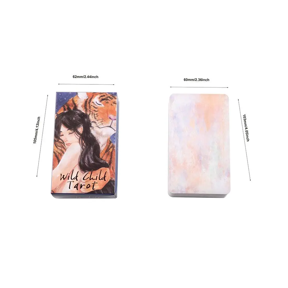 Wild Child Tarot 10.3 X 6cm Dreamlike Artwork Merges with Powerful Symbolism 78 Pcs Cards Based on Rider Waite System
Wild Child Tarot 10.3 X 6cm Dreamlike Artwork Merges with Powerful Symbolism 78 Pcs Cards Based on Rider Waite System