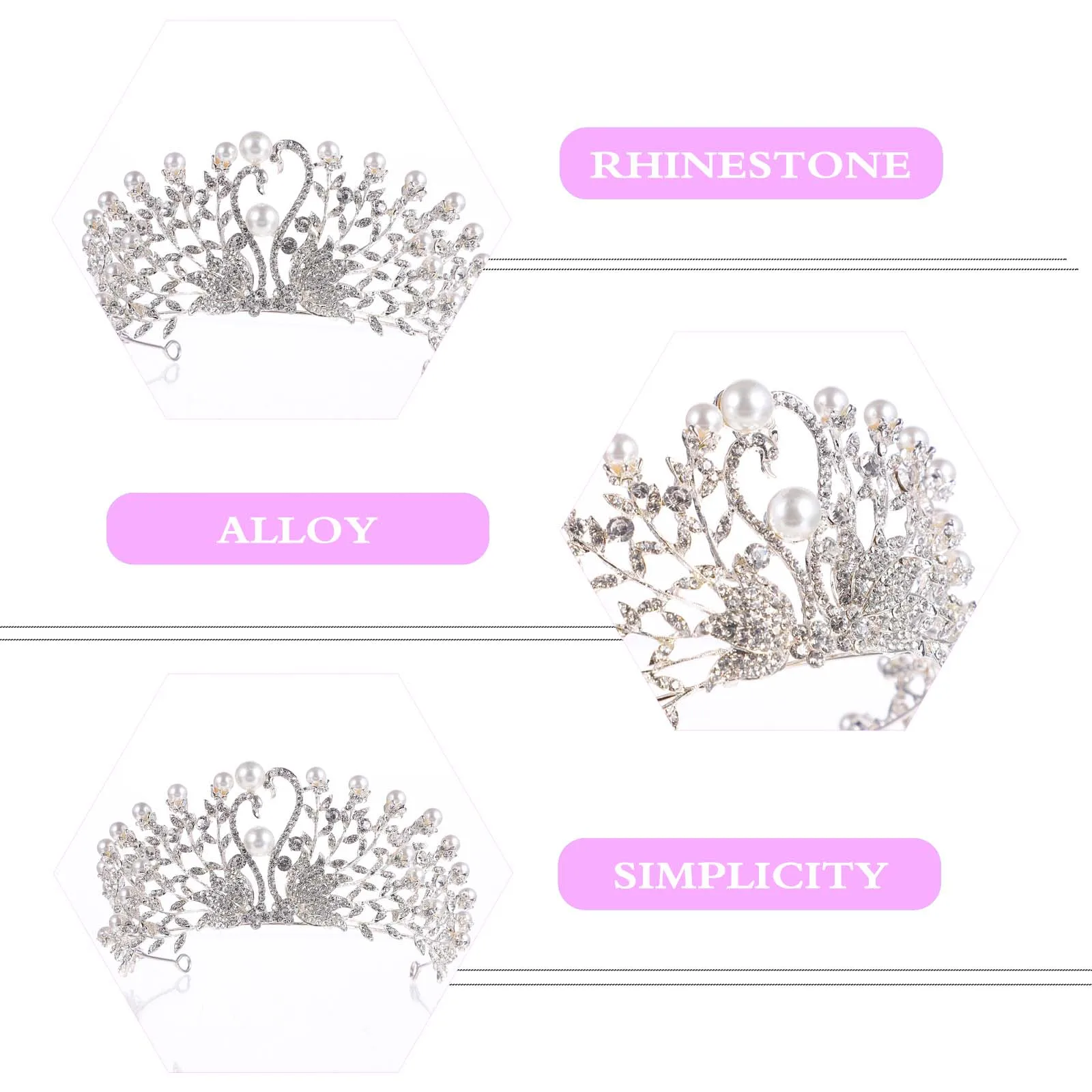 Bridal Tiara Pearl Crown Women Bridesmaid Wedding Headb Rhinestone Hair Accessory Elegant Headdress
Bridal Tiara Pearl Crown Women Bridesmaid Wedding Headb Rhinestone Hair Accessory Elegant Headdress