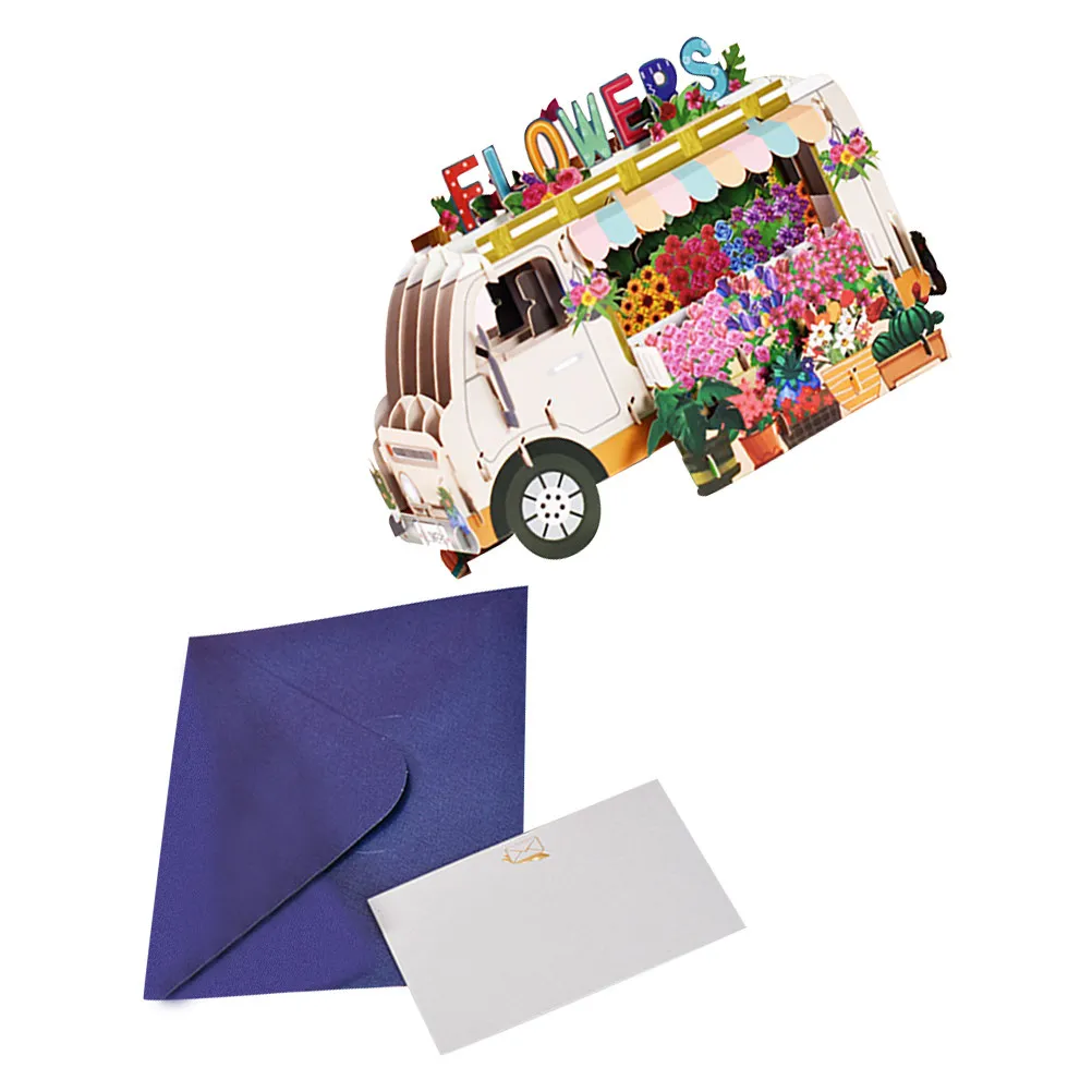 3Pcs Three-Dimensional Flower Car Greeting Cards High-Class Paper -Up Design Elegant Smooth Writing Gift for Holidays
3Pcs Three-Dimensional Flower Car Greeting Cards High-Class Paper -Up Design Elegant Smooth Writing Gift for Holidays
