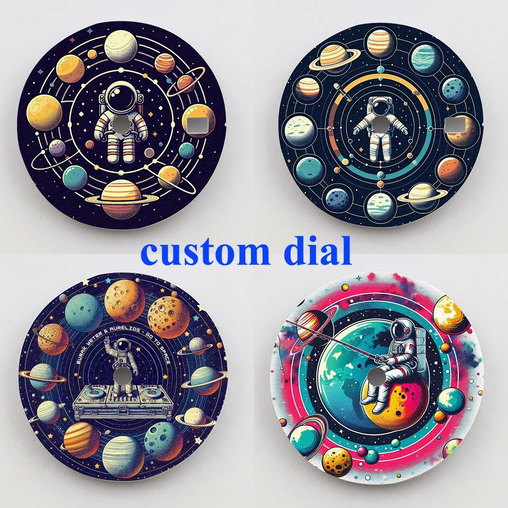 28.5mm Watch Dial nh35 Dial Creative Dial Color Printing Customized Dial Watch Face Suitable For NH35/36 Movement Watch Parts
28.5mm Watch Dial nh35 Dial Creative Dial Color Printing Customized Dial Watch Face Suitable For NH35/36 Movement Watch Parts