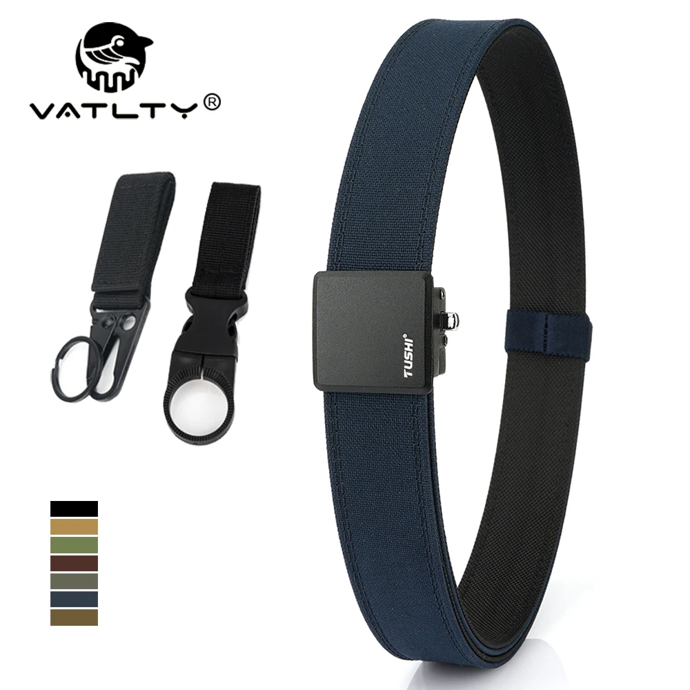 VATLTY New Rigid Men's Trousers Belt Thick Genuine Nylon Blue Tactical Belt Metal Automatic Buckle Work Belt Male Waistband
VATLTY New Rigid Men's Trousers Belt Thick Genuine Nylon Blue Tactical Belt Metal Automatic Buckle Work Belt Male Waistband