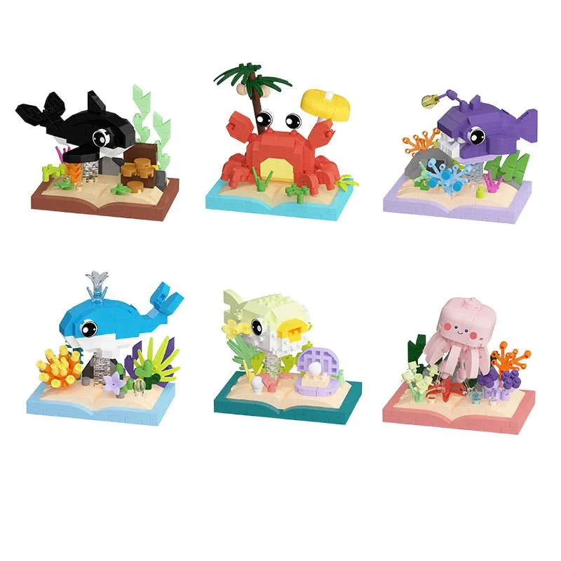 New Marine Animals Micro Particle Building Blocks Toys for Animal Shark, Jellyfish, Crab Diy Assembled Toys Puzzle Games Gifts
New Marine Animals Micro Particle Building Blocks Toys for Animal Shark, Jellyfish, Crab Diy Assembled Toys Puzzle Games Gifts