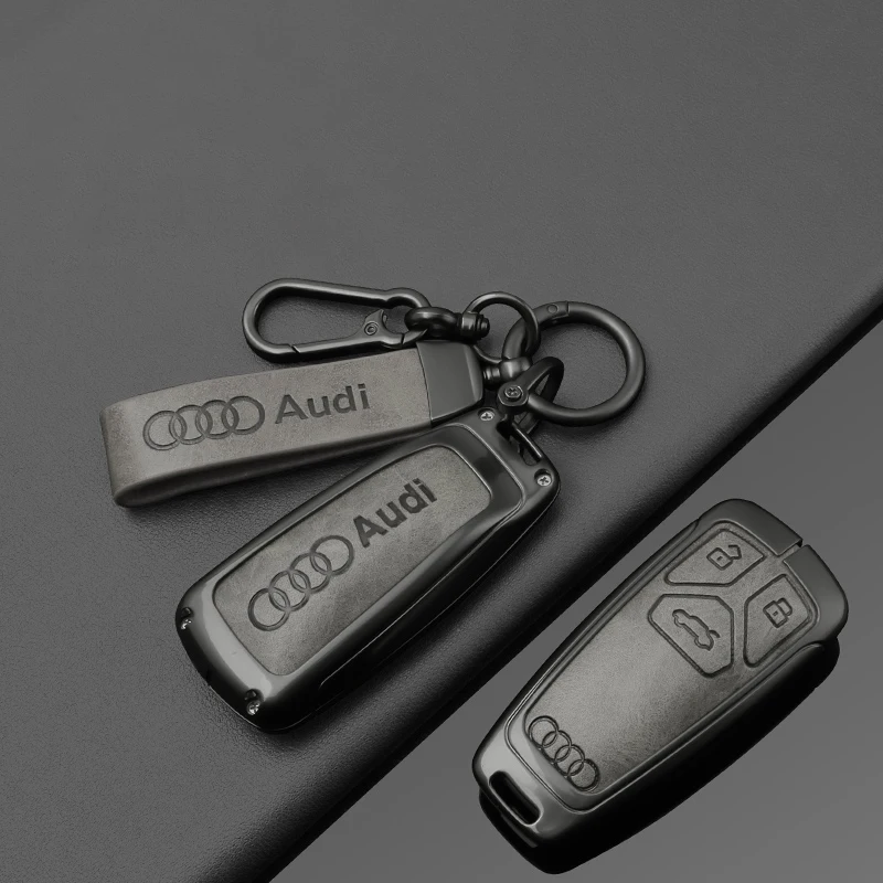Alloy Leather Car Remote Key Case Cover Shell Bag For Audi A4 B9 A5 A6 8S 8W Q5 Q7 4M S4 S5 S7 TT RS Coupe Protection Accessory
Alloy Leather Car Remote Key Case Cover Shell Bag For Audi A4 B9 A5 A6 8S 8W Q5 Q7 4M S4 S5 S7 TT RS Coupe Protection Accessory