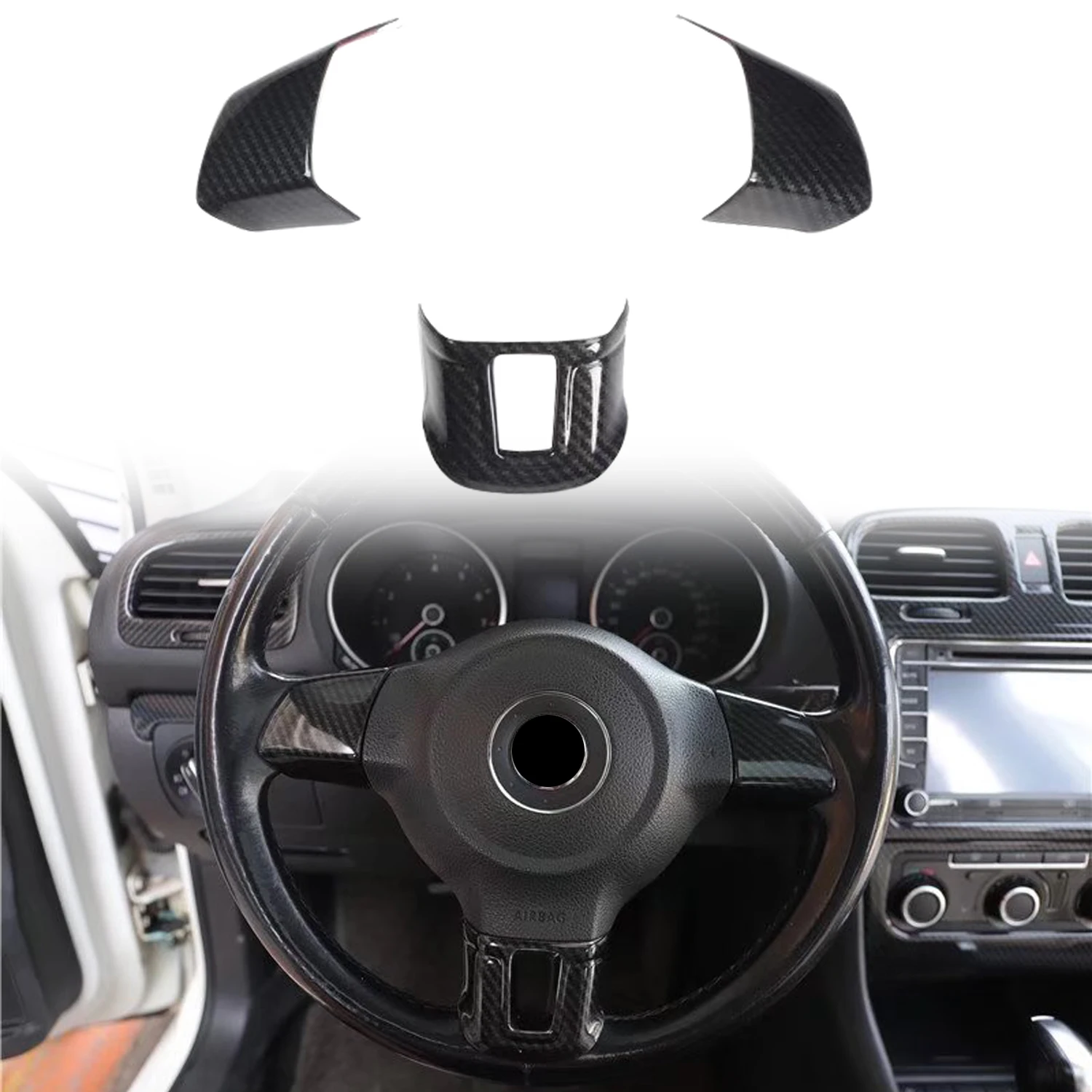 Автомобильные аксессуары для VW Golf 6 MK6 2008-2012, внутреннее украшение рулевого колеса из углеродного волокна с принтом, отделка, 3 шт.
Автомобильные аксессуары для VW Golf 6 MK6 2008-2012, внутреннее украшение рулевого колеса из углеродного волокна с принтом, отделка, 3 шт.