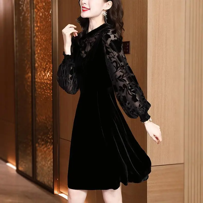 Women Dress 2022 New Long sleeve Dress Spring Splicing Chiffon Female Dress Casual Ladies Dress Women Clothes R993
Women Dress 2022 New Long sleeve Dress Spring Splicing Chiffon Female Dress Casual Ladies Dress Women Clothes R993