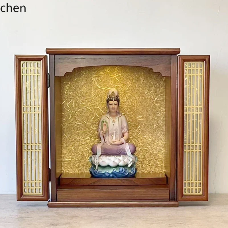 a5 God of Wealth Guanyin Shrine with Door Buddha Cabinet Shrine Cabinet Supply Table Household Light Luxury Home Accessories
a5 God of Wealth Guanyin Shrine with Door Buddha Cabinet Shrine Cabinet Supply Table Household Light Luxury Home Accessories