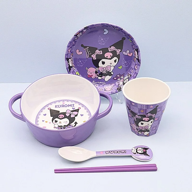 Kuromi Anime Kawaii Sanrio Children Large Capacity Bowl Cute Cartoon Spoon Students Draining Water Bottle Gifts for Kids
Kuromi Anime Kawaii Sanrio Children Large Capacity Bowl Cute Cartoon Spoon Students Draining Water Bottle Gifts for Kids