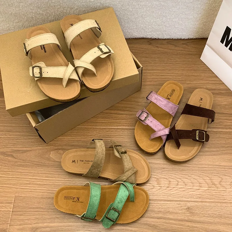 Fashionable Double Buckle Strap Casual Thick Soled Women's Sandals 2026 New Solid Toe Thong Comfort Non Slip Women Shoes 슬리퍼
Fashionable Double Buckle Strap Casual Thick Soled Women's Sandals 2026 New Solid Toe Thong Comfort Non Slip Women Shoes 슬리퍼