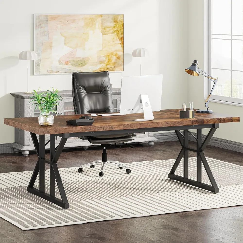 70.8-Inch Executive Desk, Large Computer Office Desk Workstation, Modern Simple Style Laptop Desk Study Writing Table Business
70.8-Inch Executive Desk, Large Computer Office Desk Workstation, Modern Simple Style Laptop Desk Study Writing Table Business